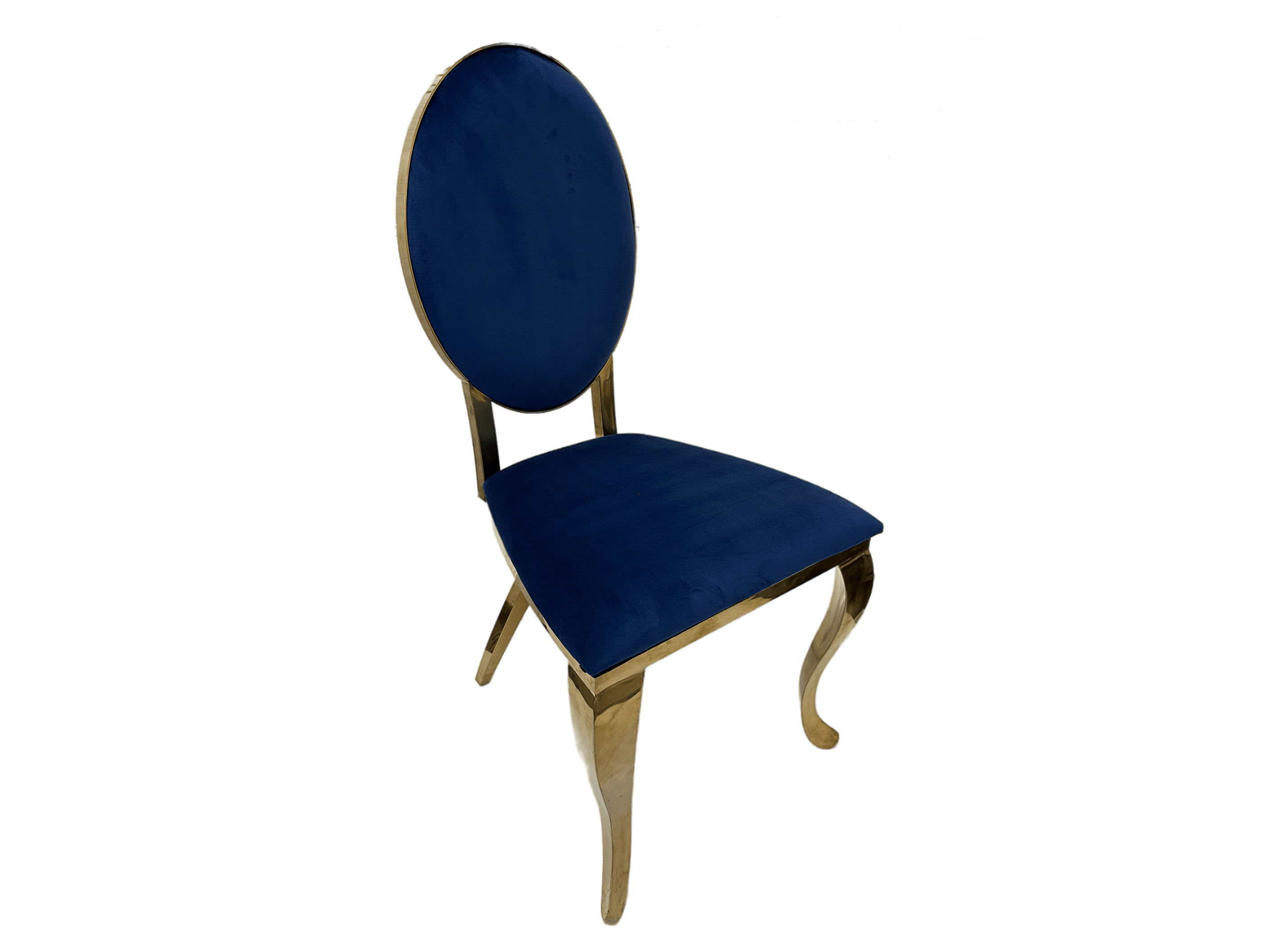 Cross Leg Gold Chair with Ruby Red Velvet Cushion