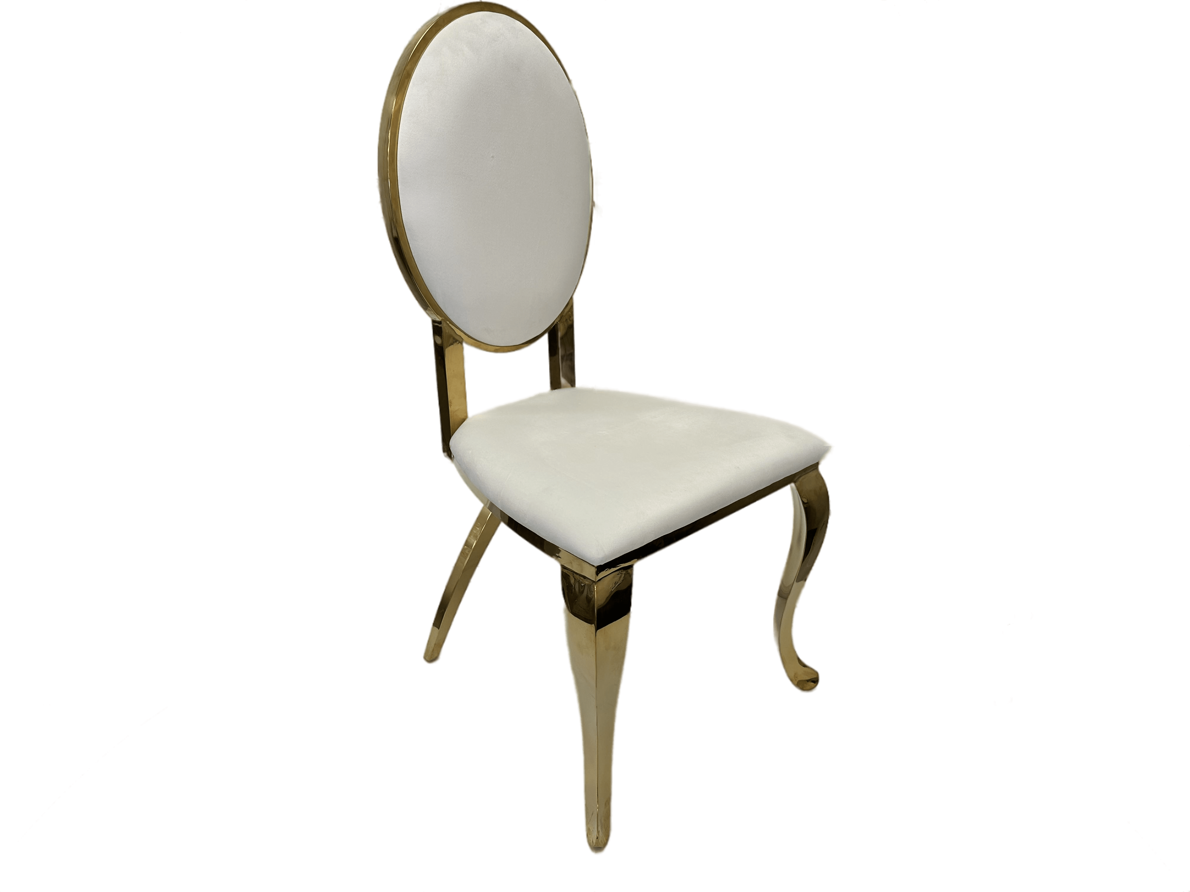 Cross Leg Gold Chair with Ruby Red Velvet Cushion