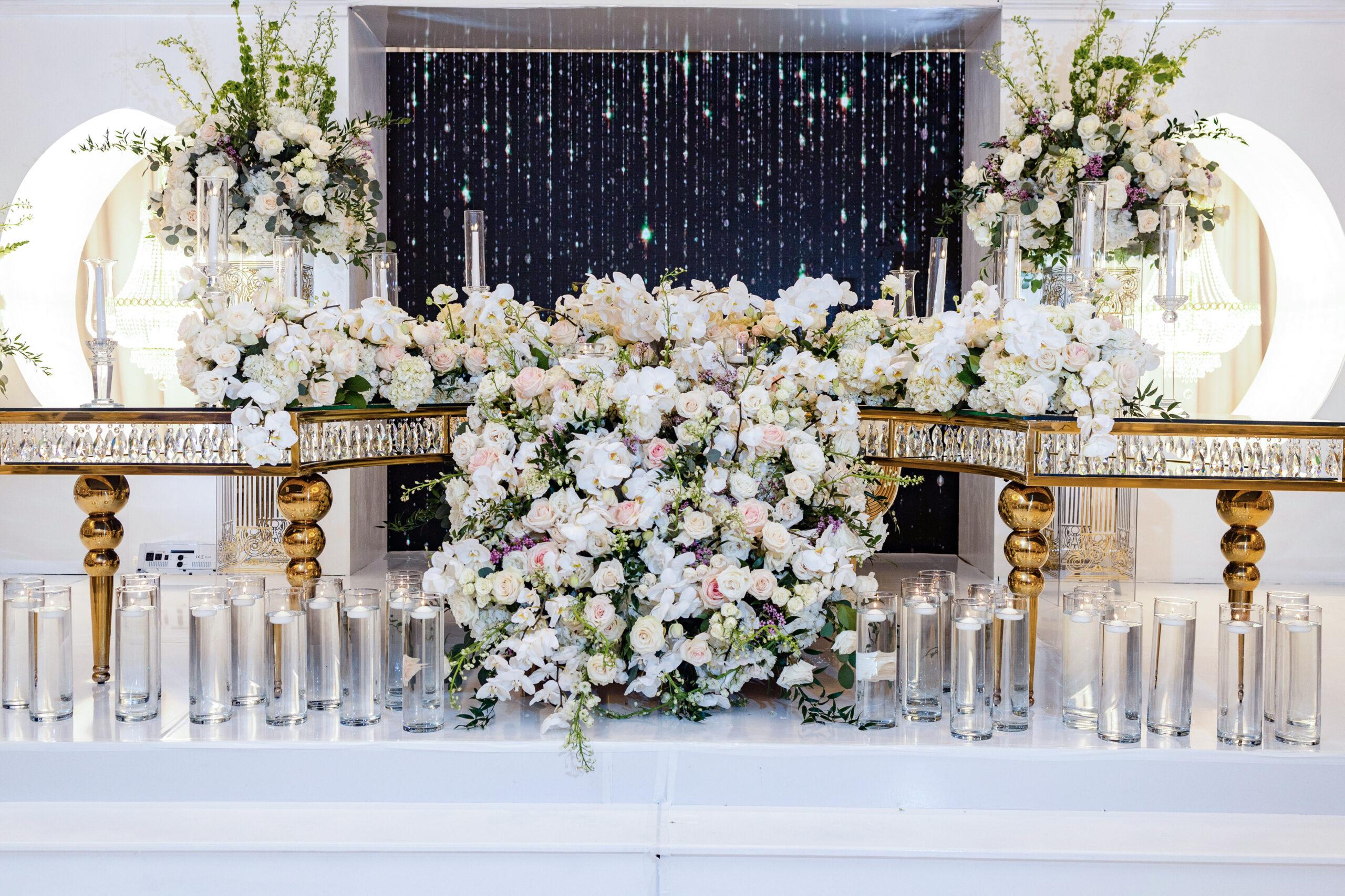full event production - sweetheart table