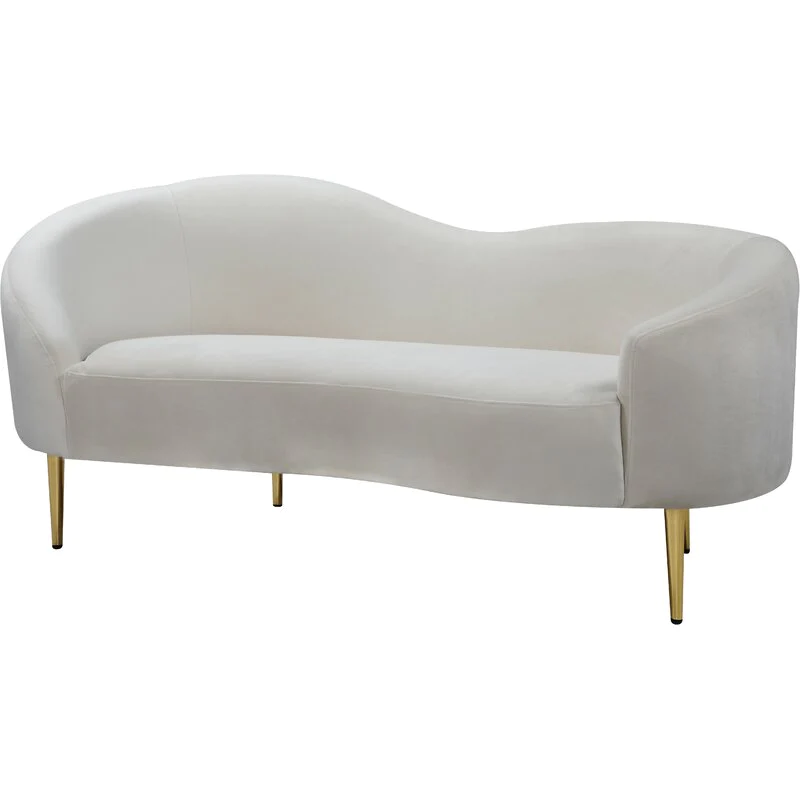 royal luxury events, event rentals, Curved Loveseat
