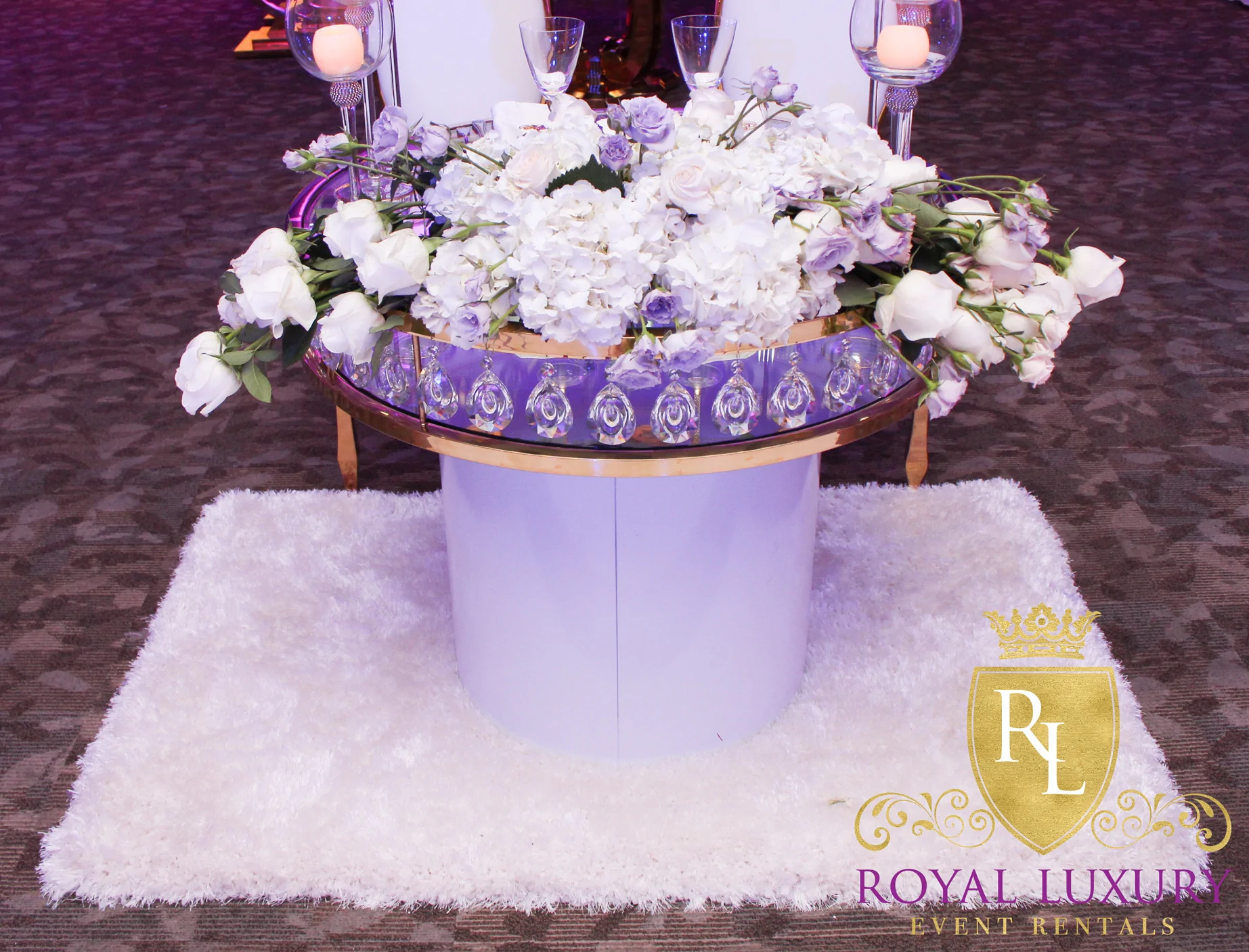 Cake Table, royal luxury events, event rentals,