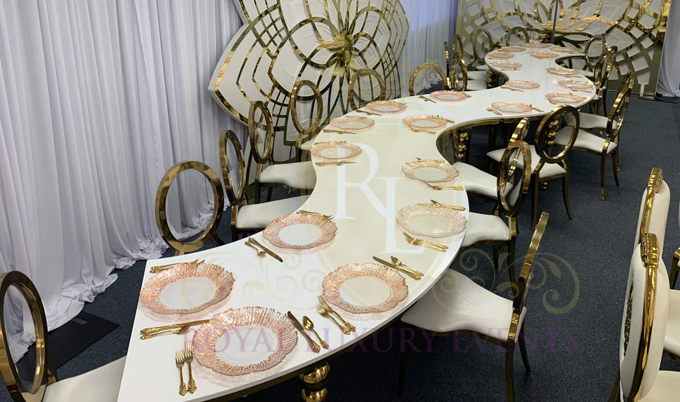 royal luxury events, event rentals, Dining Table