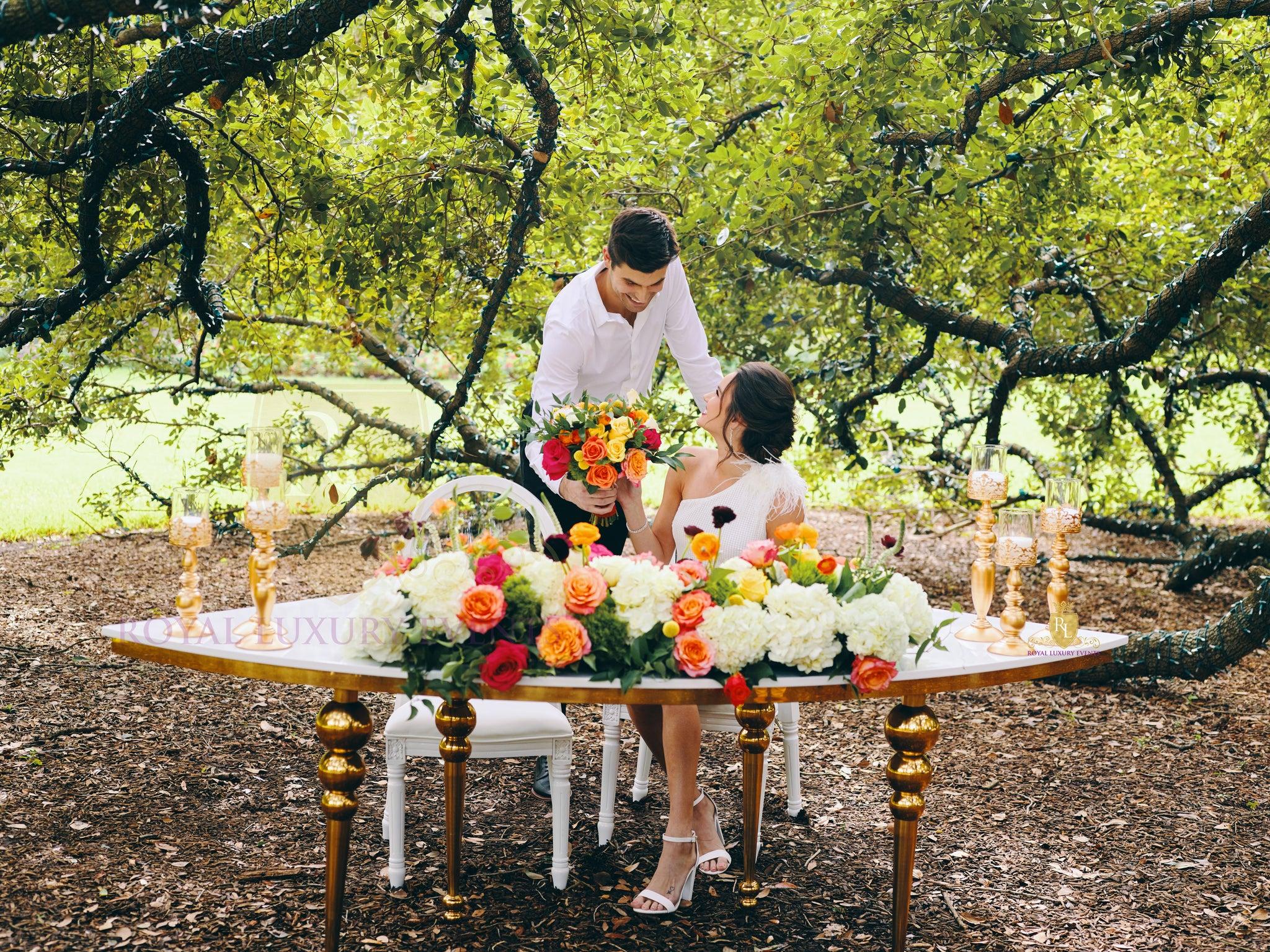 royal luxury events, event rentals, Dining Table