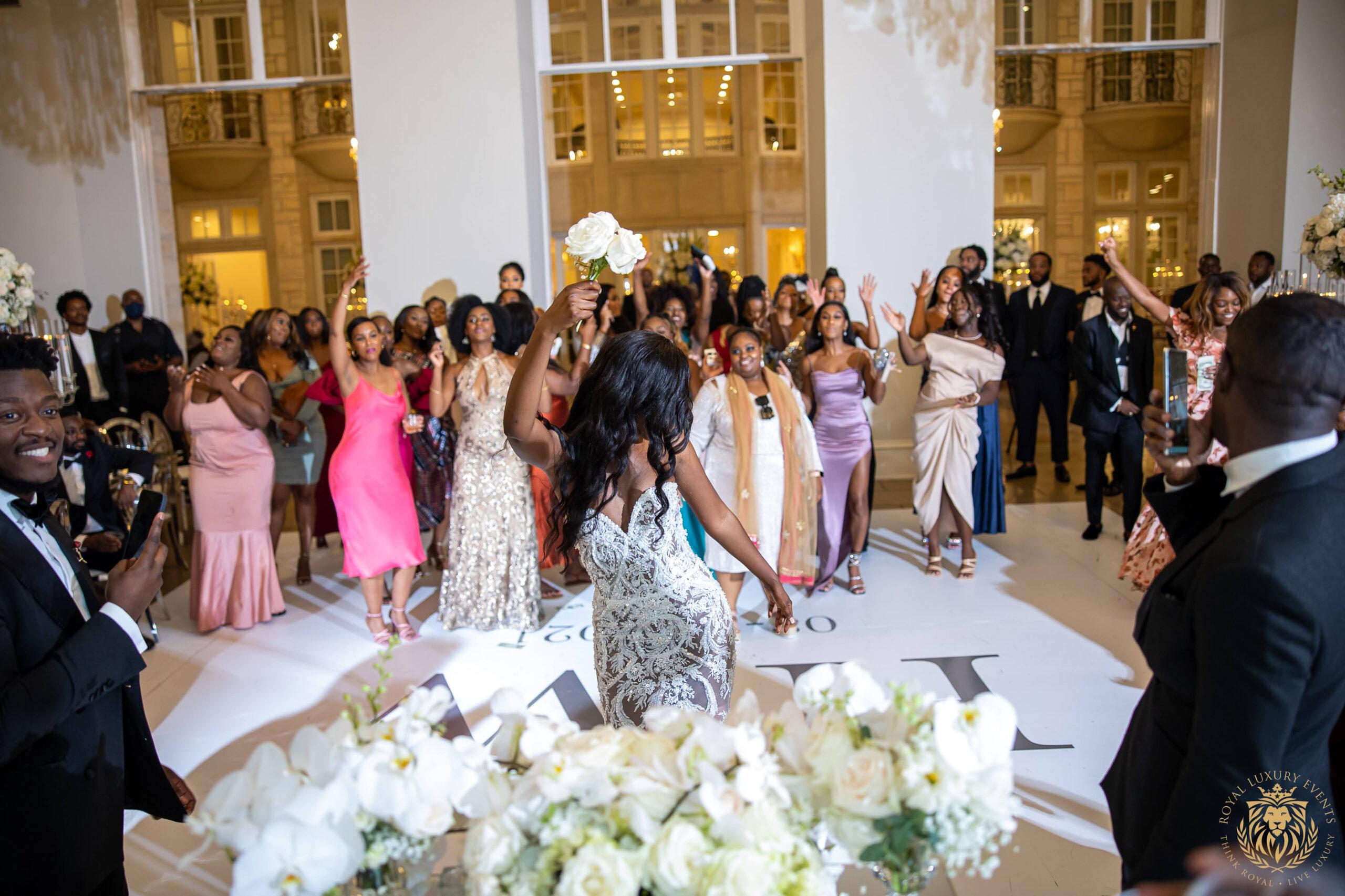 Silver & White Wedding in Dallas, Texas dance floor