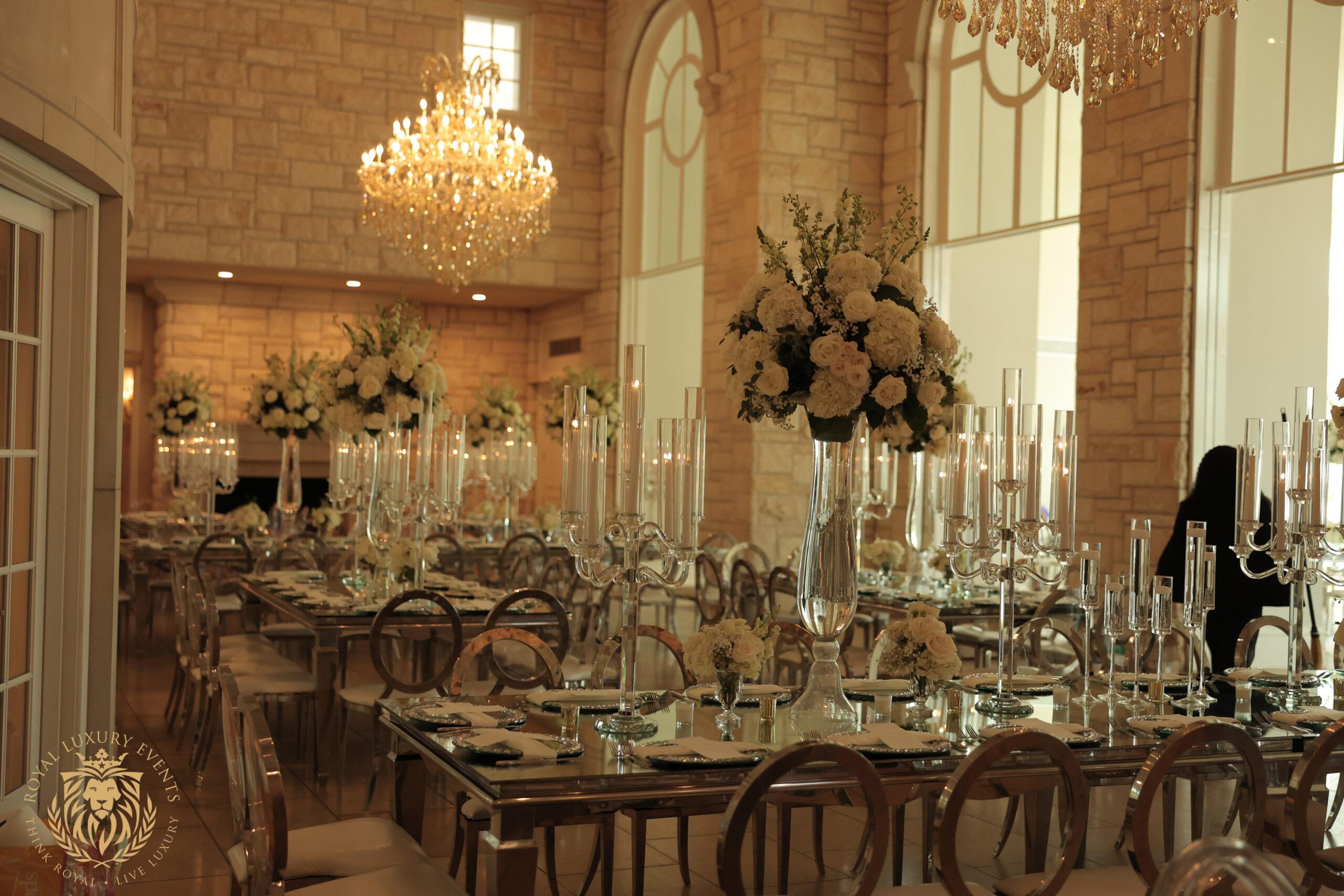 Silver & White Wedding in Dallas, Texas