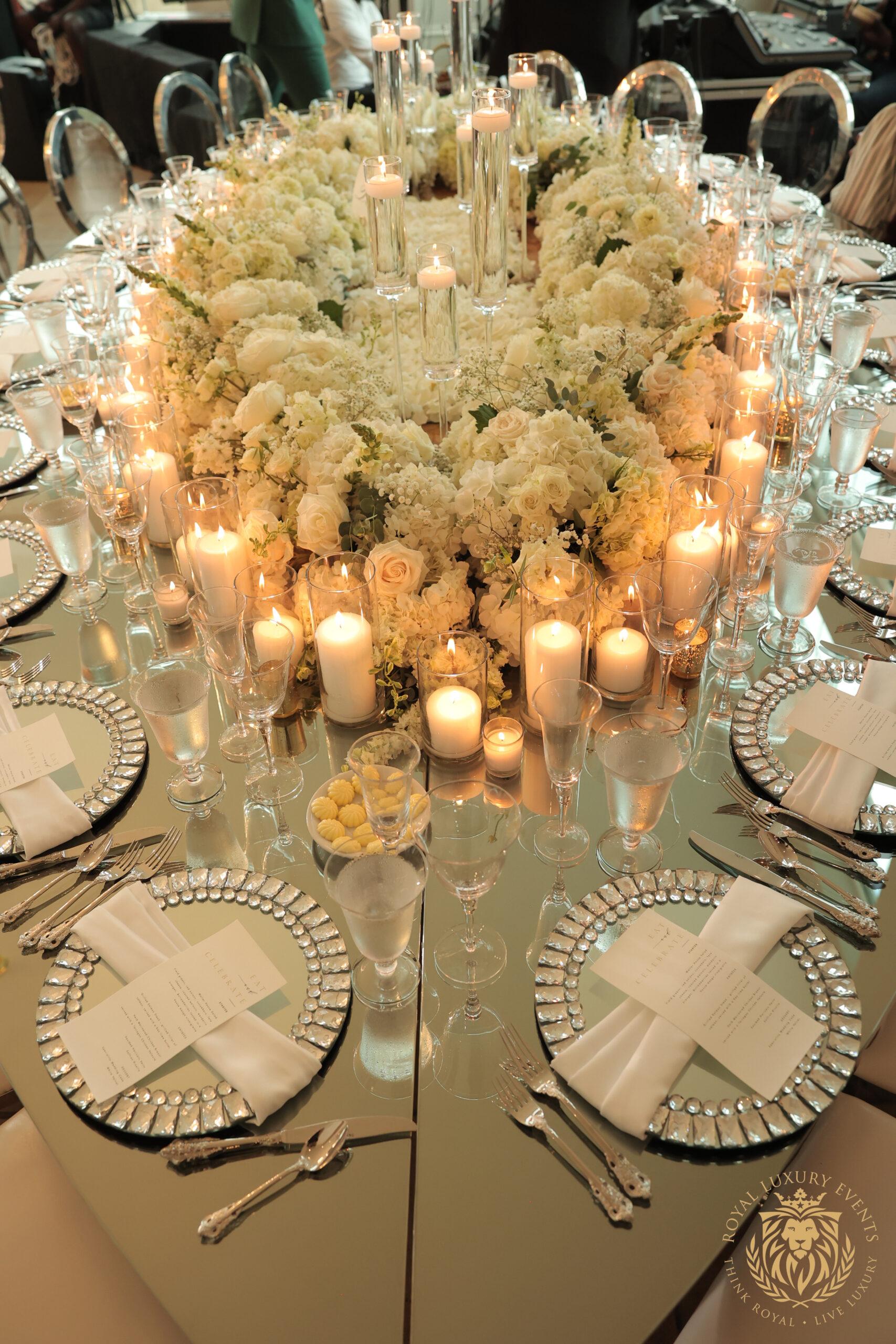 Silver & White Wedding in Dallas, Texas