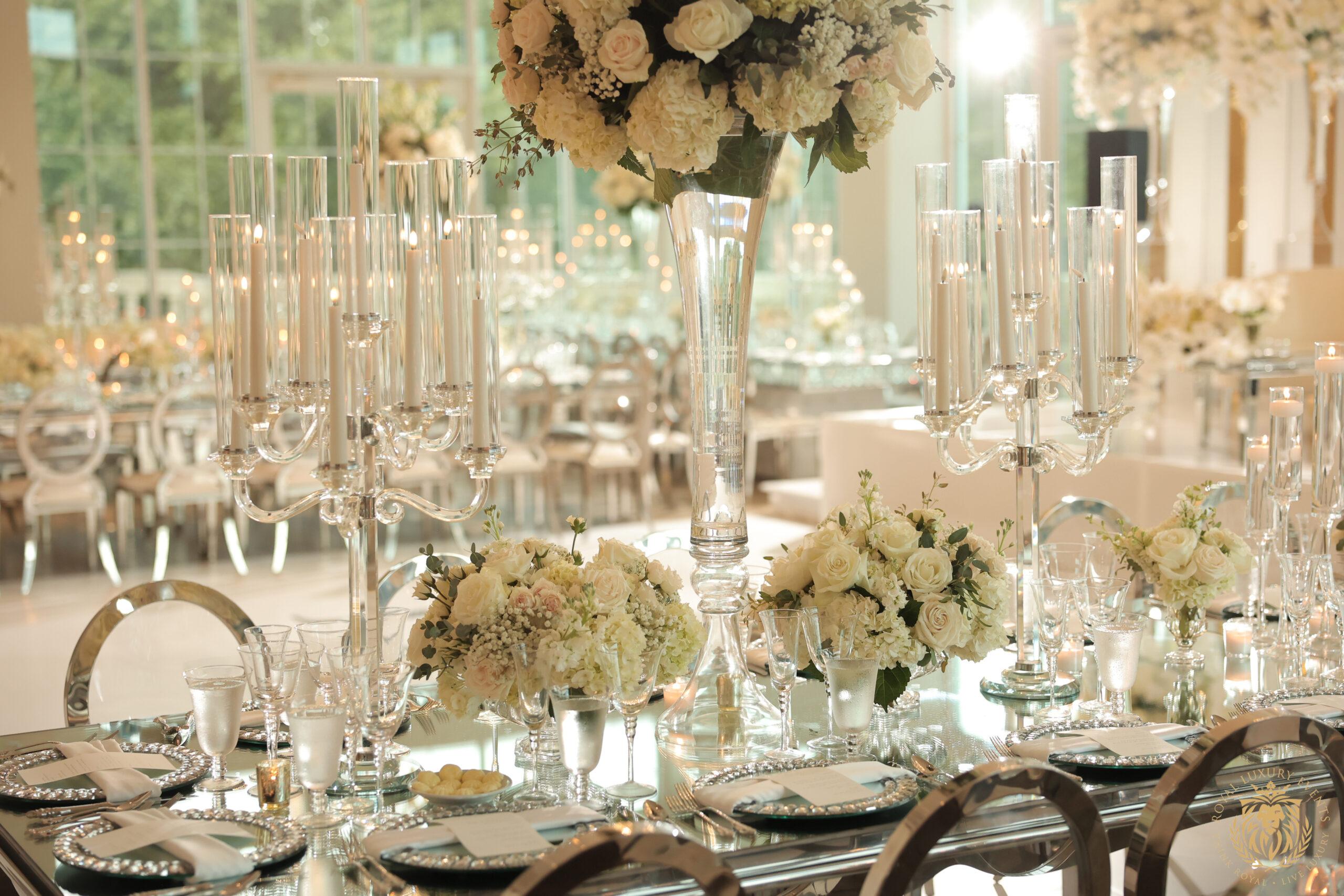 Silver & White Wedding in Dallas, Texas