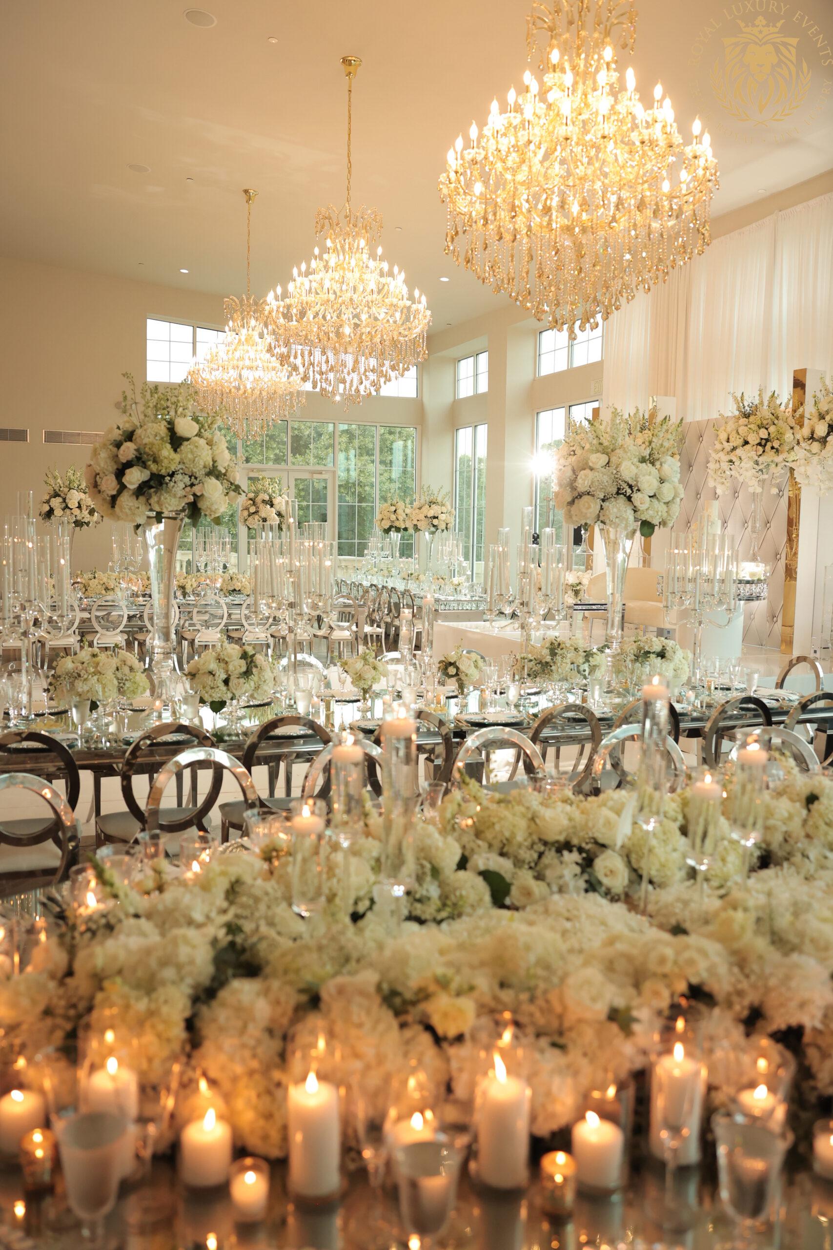 Silver & White Wedding in Dallas, Texas
