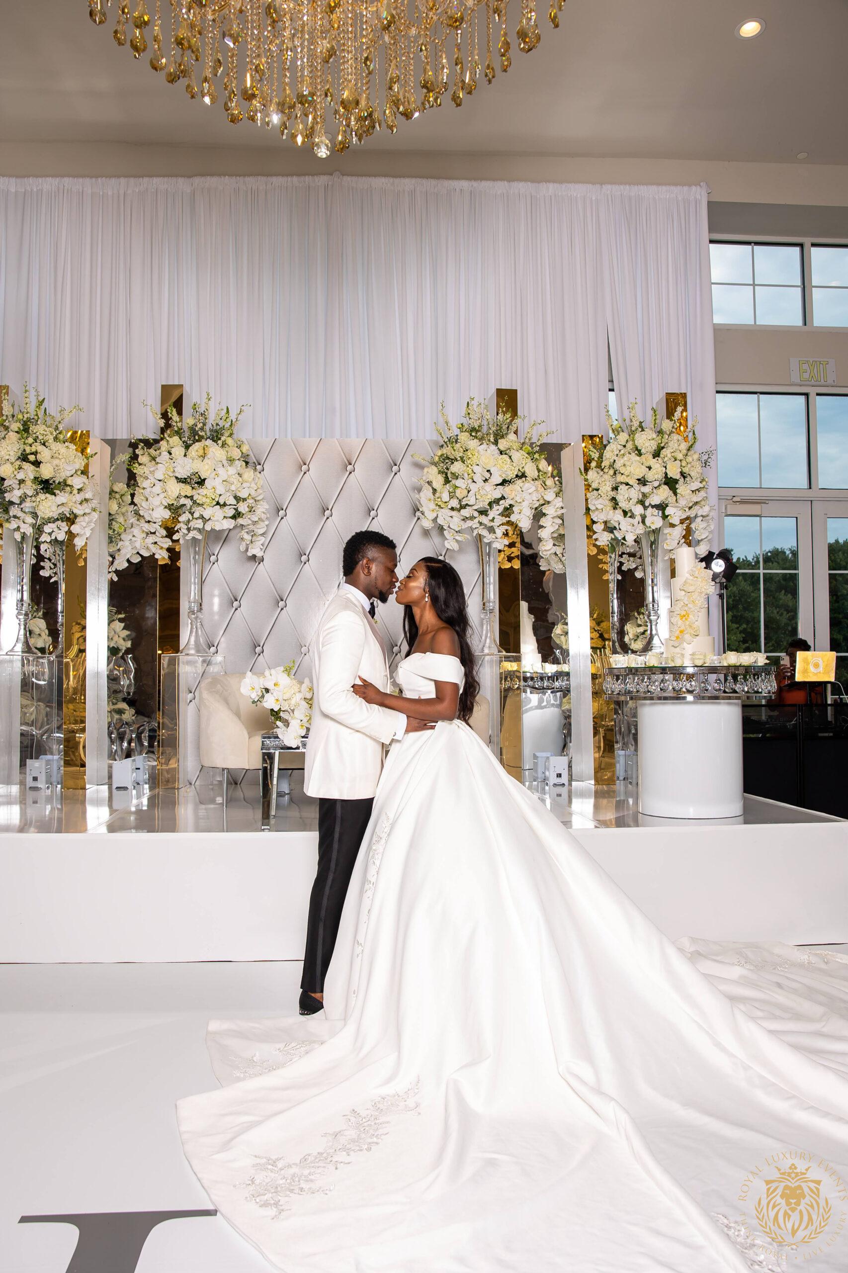 Silver & White Wedding in Dallas, Texas