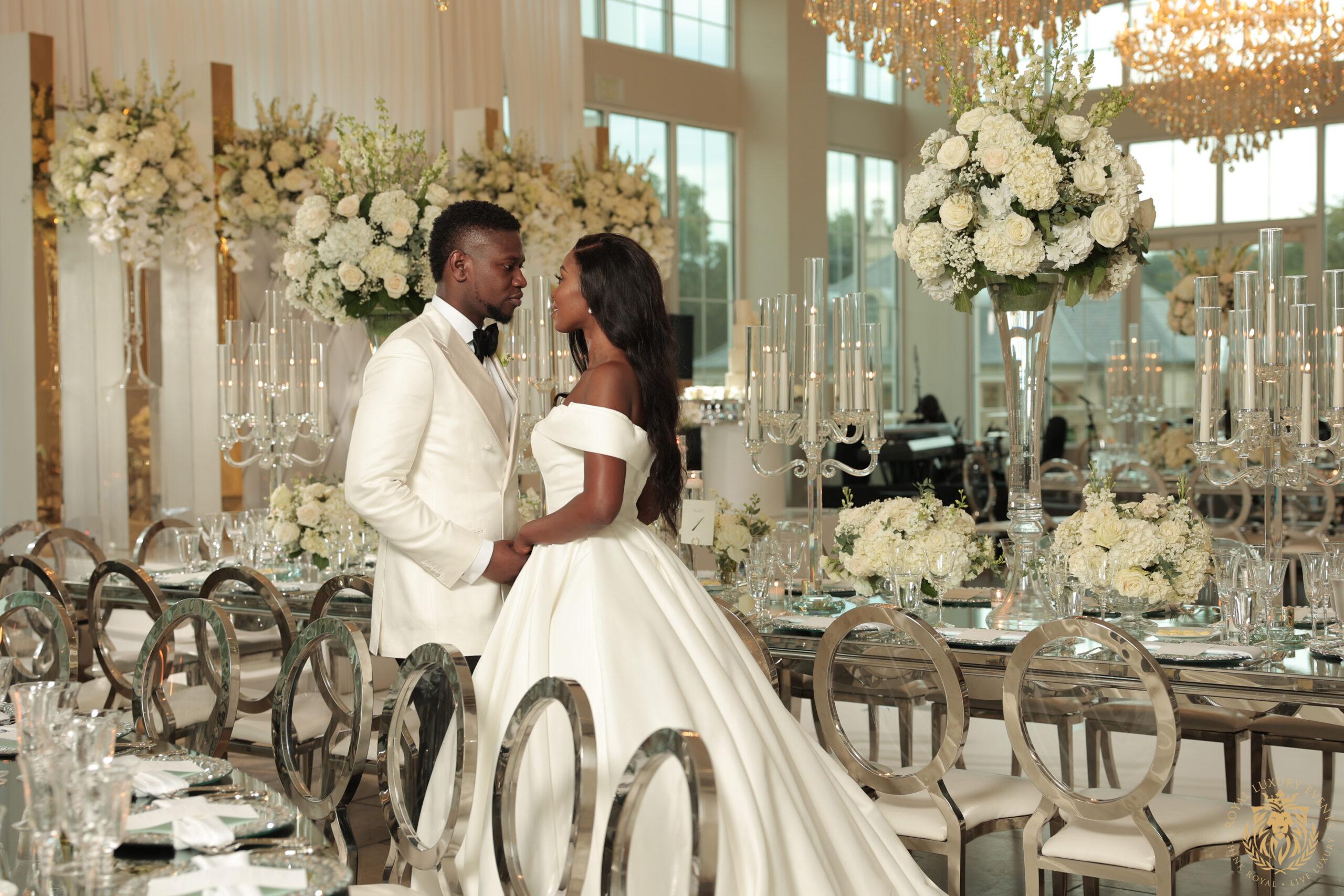Silver & White Wedding in Dallas, Texas
