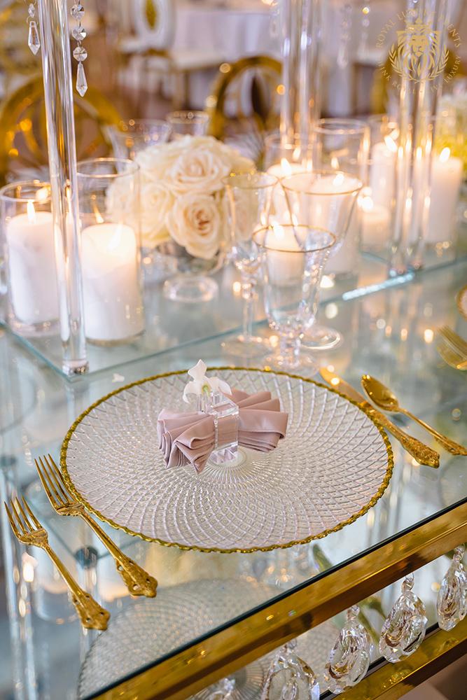 white gold ivory wedding in houston texas - florist - wedding reception decor