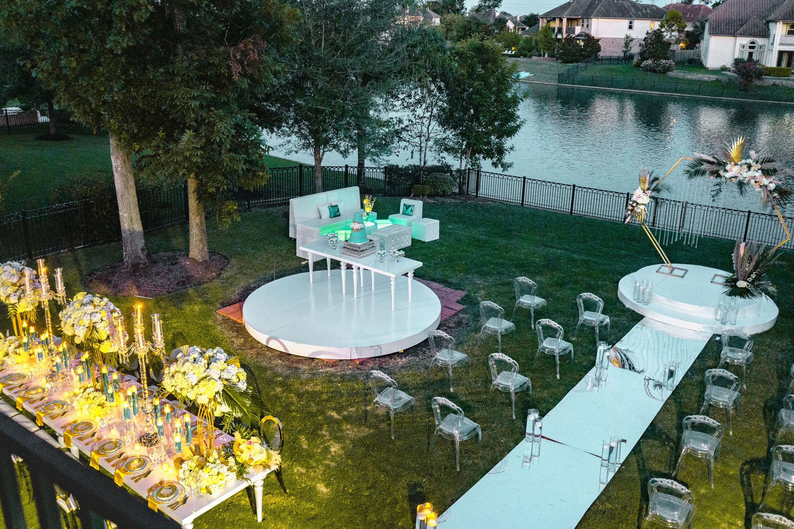 Backyard Styled Shoot - Intimate Wedding - Royal Luxury Events - Decor Rentals