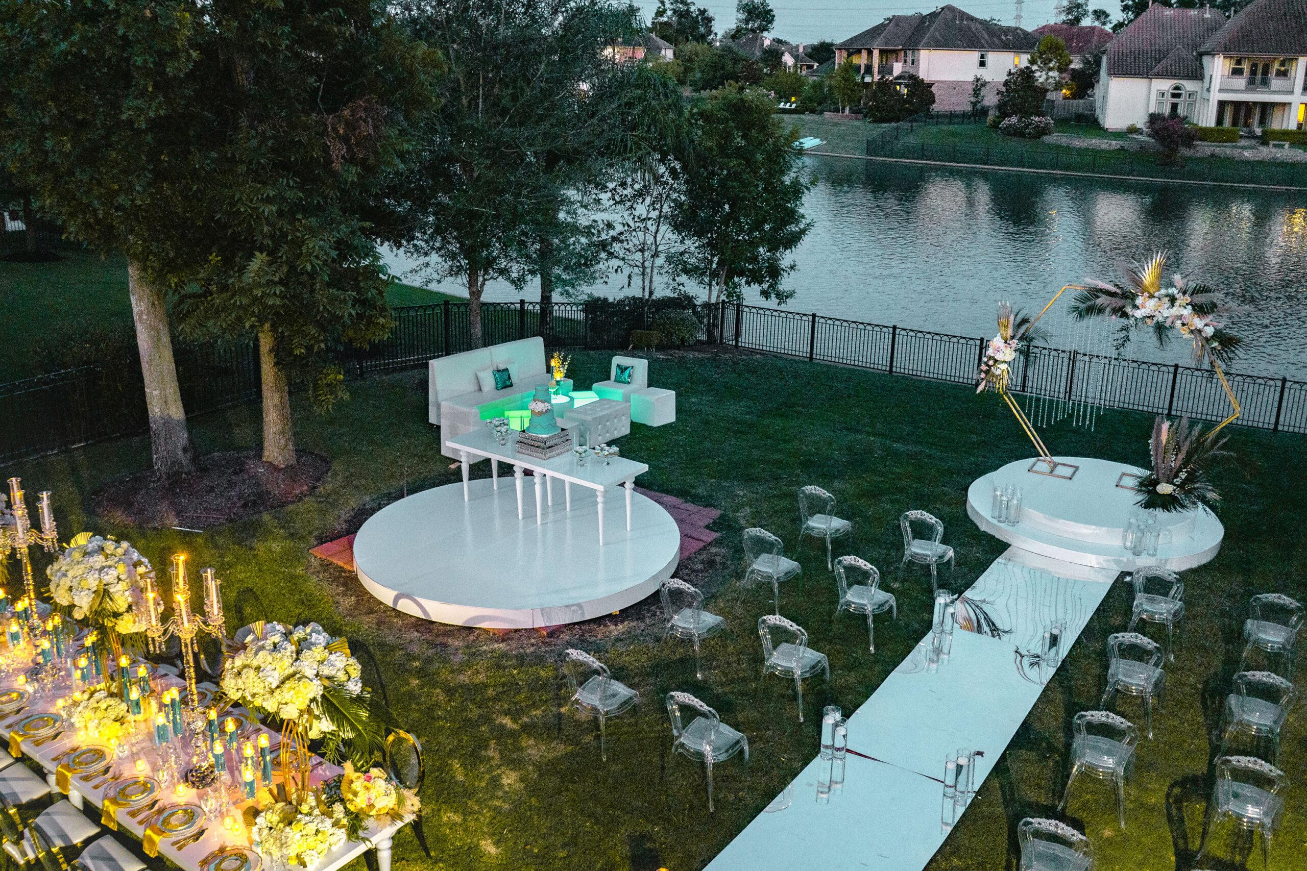Backyard Styled Shoot - Intimate Wedding - Royal Luxury Events - Decor Rentals