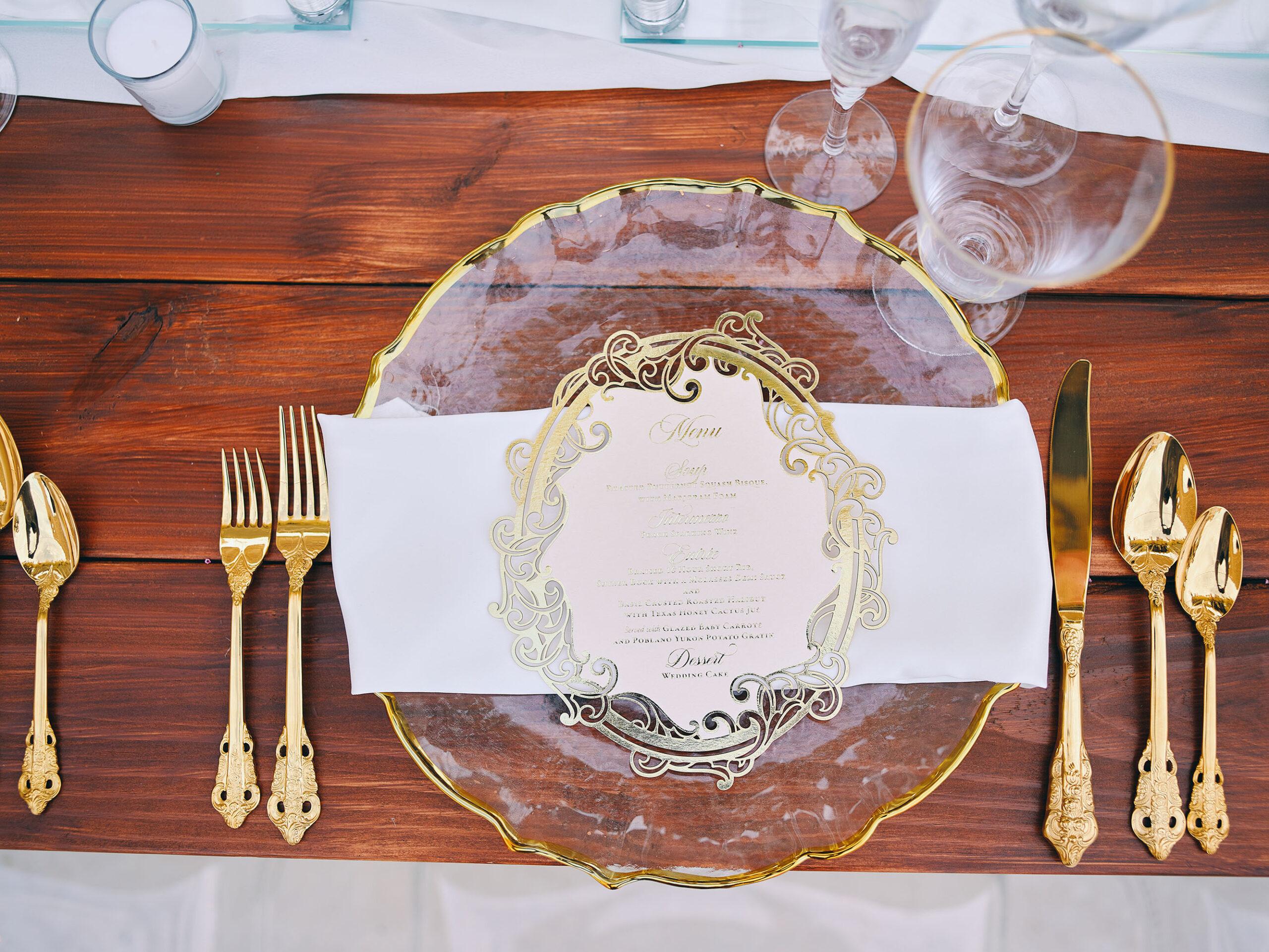 Outdoor boho wedding reception decor - luxury