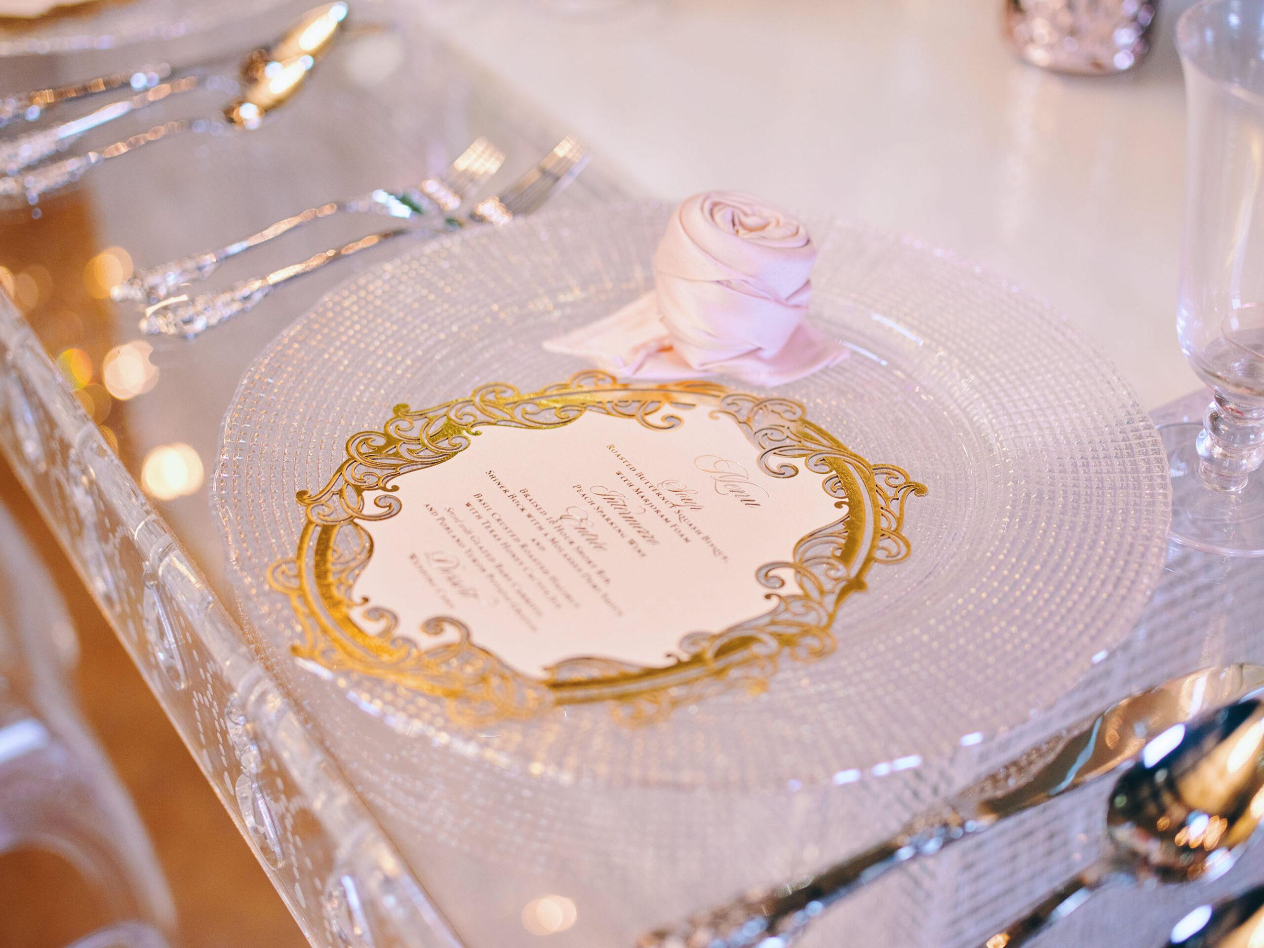 Indoor Wedding Ghost Tables