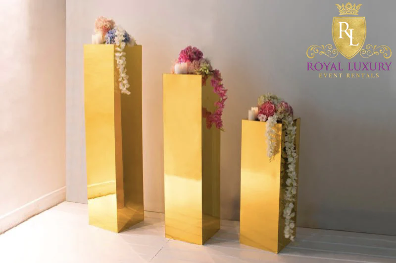 Mirrored Flower Stand