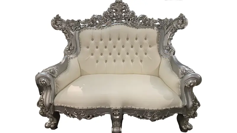 Silver Low Back Throne