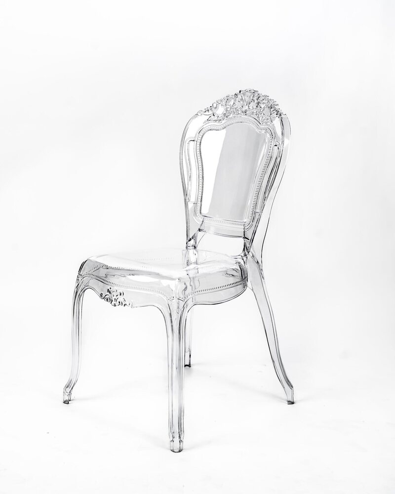 Royal Ghost Chair, Clear Bella Chair, Unique Design