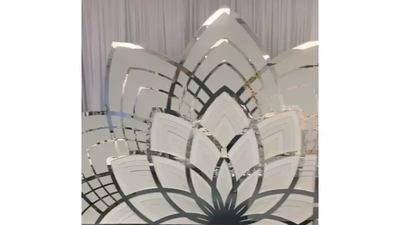 Silver Lotus Backdrop