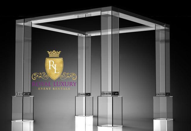 9x9 Square Acrylic Canopy - 10-Foot High