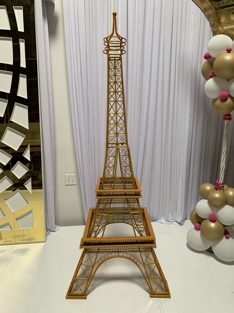 6.5 Foot Gold Eiffel Tower