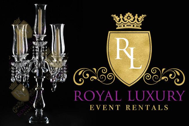 Crystal Tulip Candelabra Centerpiece