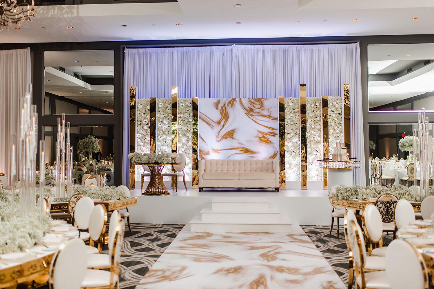 Wisteria, Baby's Breath, reception decor, omni houston, wedding decor, florist in houston