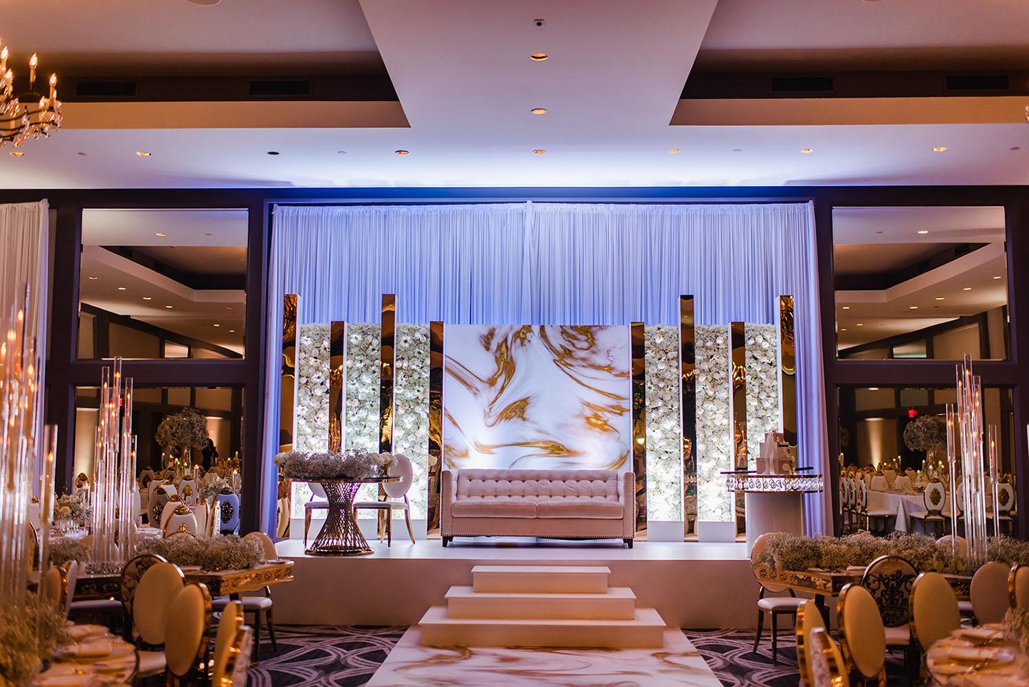 Wisteria, Baby's Breath, reception decor, omni houston, wedding decor, florist in houston