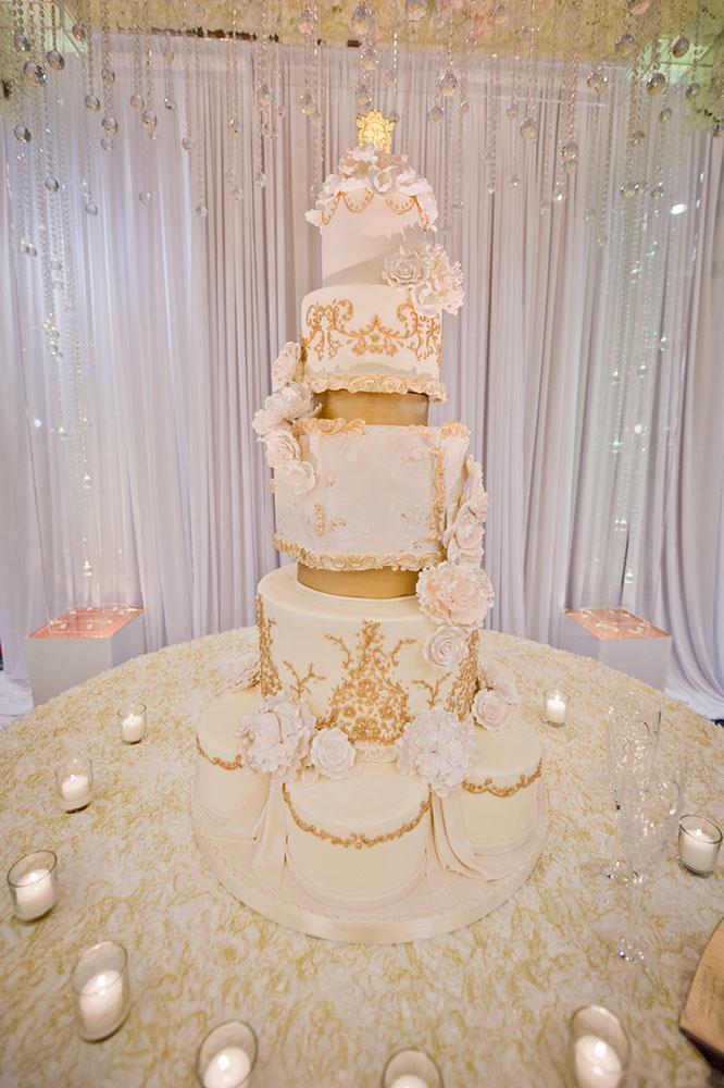 wedding reception decor - westin memorial - royal luxury - wedding rentals - wedding cake