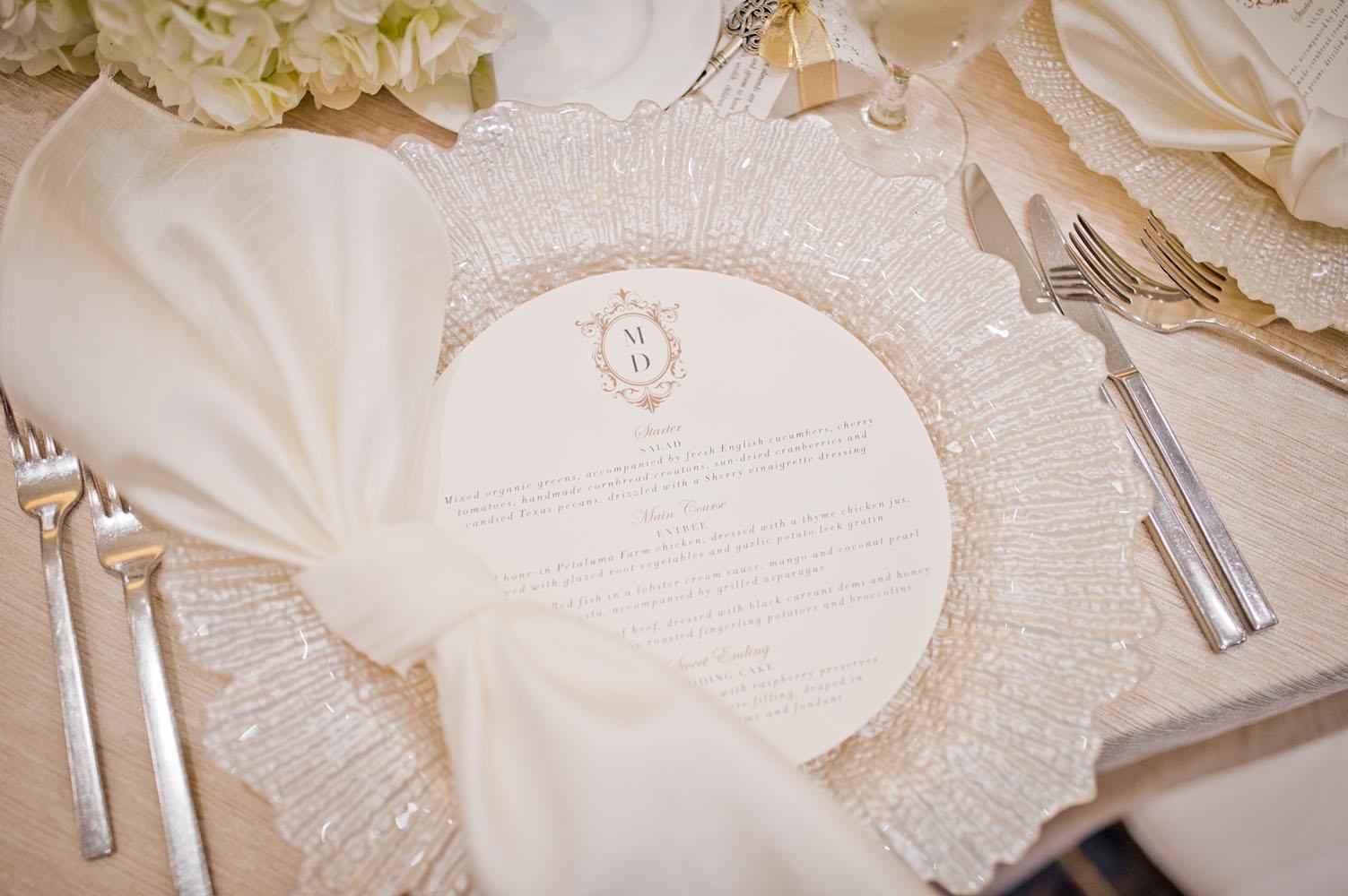 wedding reception decor - westin memorial - royal luxury - wedding rentals