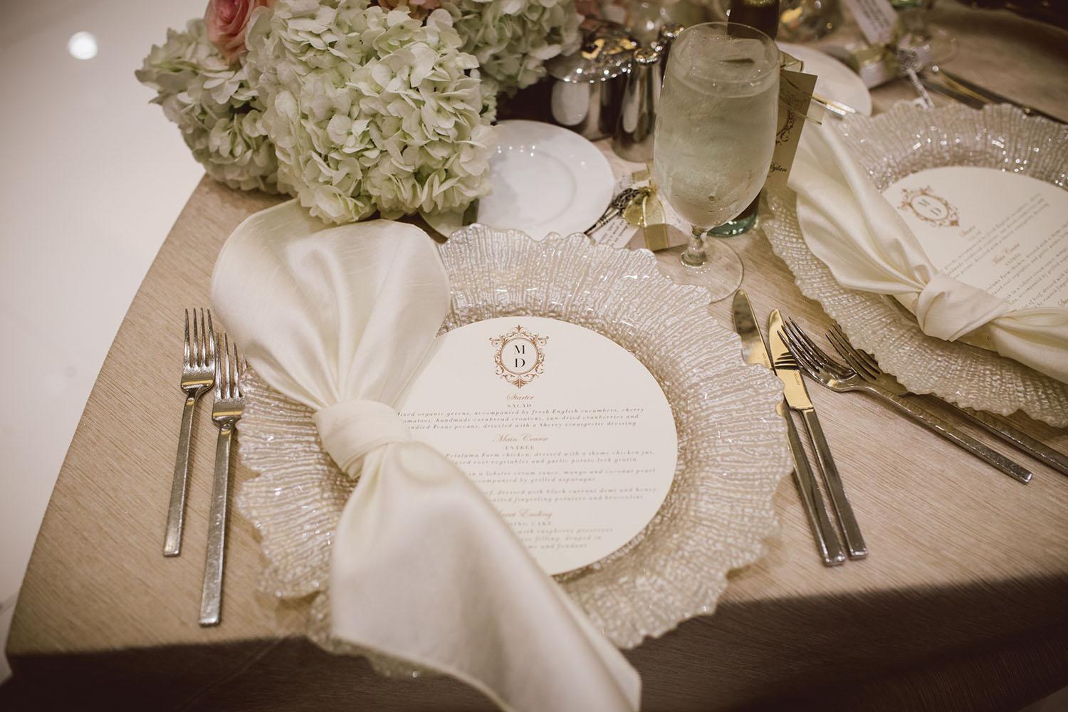 wedding reception decor - westin memorial - royal luxury - wedding rentals