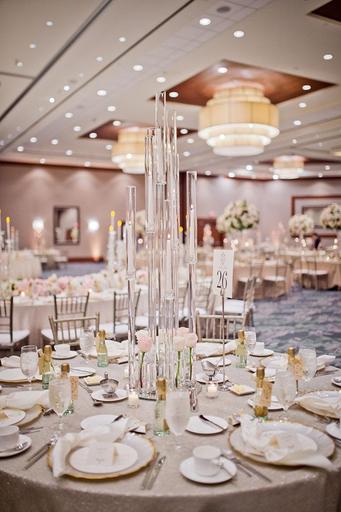 wedding reception decor - westin memorial - royal luxury - wedding rentals