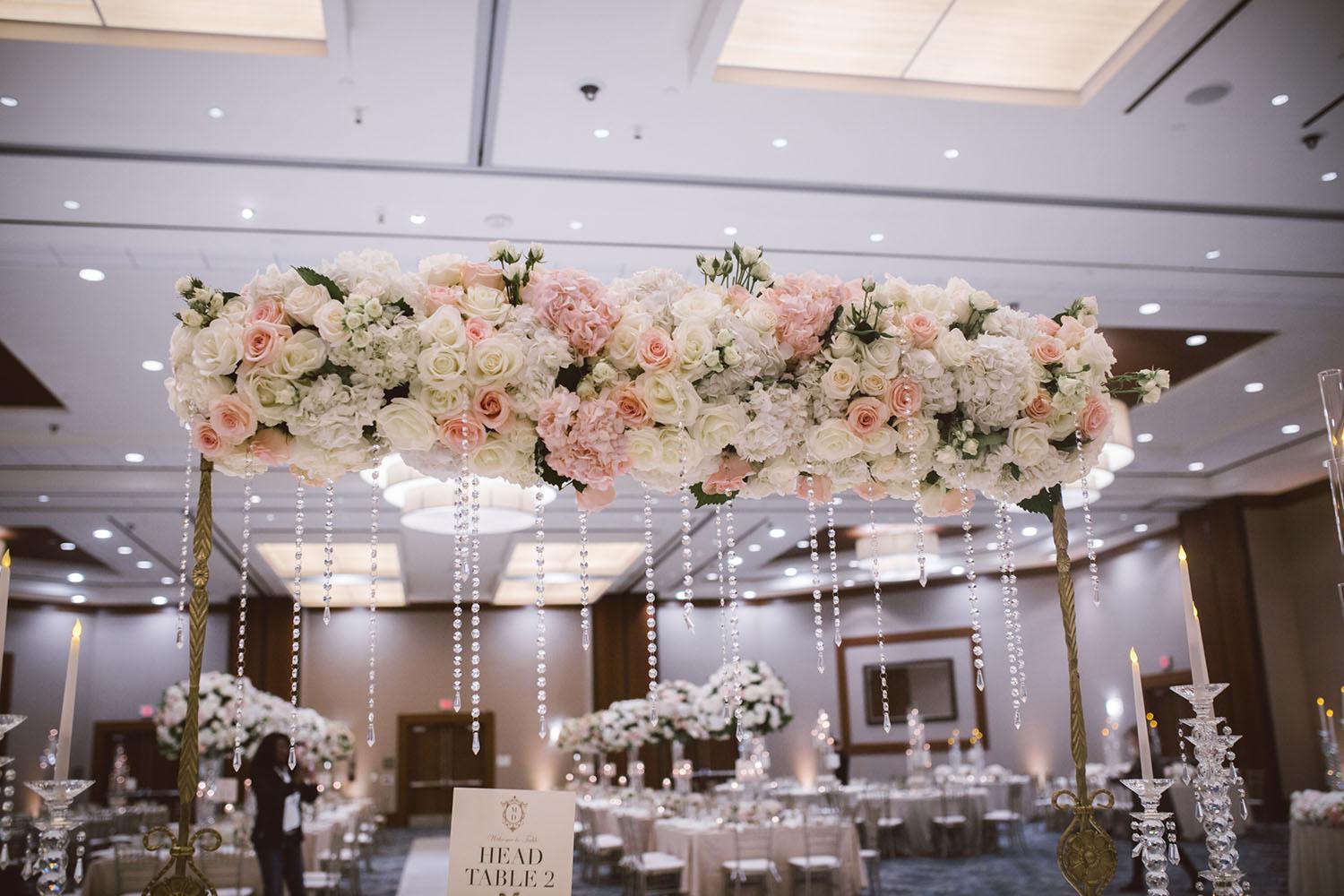 wedding reception decor - westin memorial - royal luxury - wedding rentals
