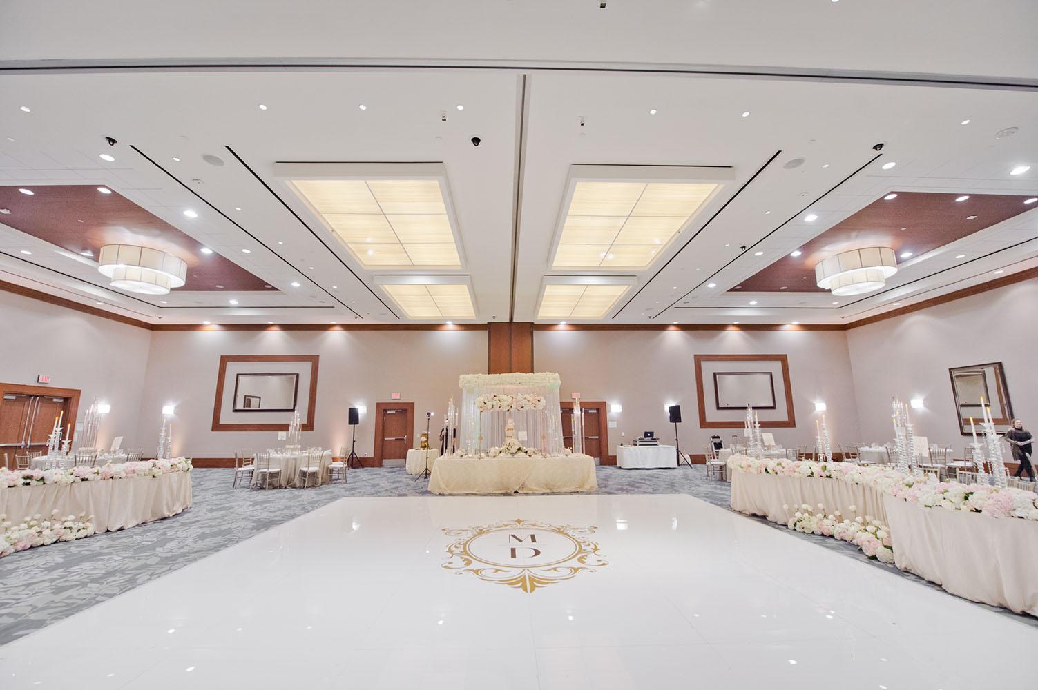 wedding reception decor - westin memorial - royal luxury - wedding rentals