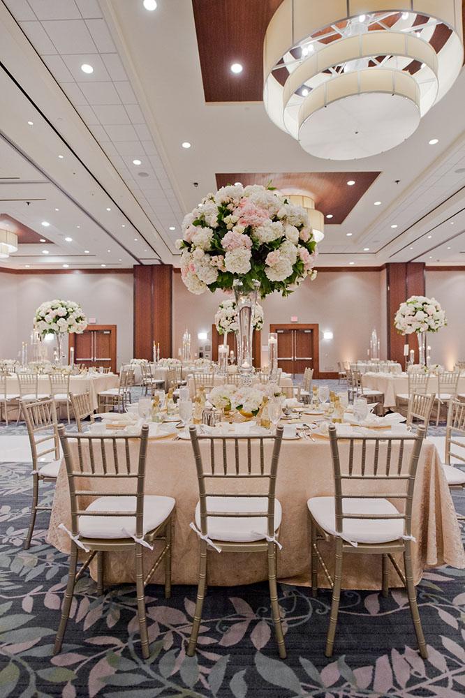 wedding reception decor - westin memorial - royal luxury - wedding rentals