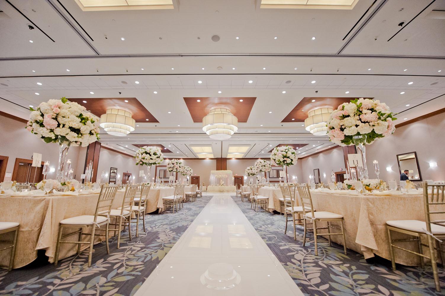 wedding reception decor - westin memorial - royal luxury - wedding rentals
