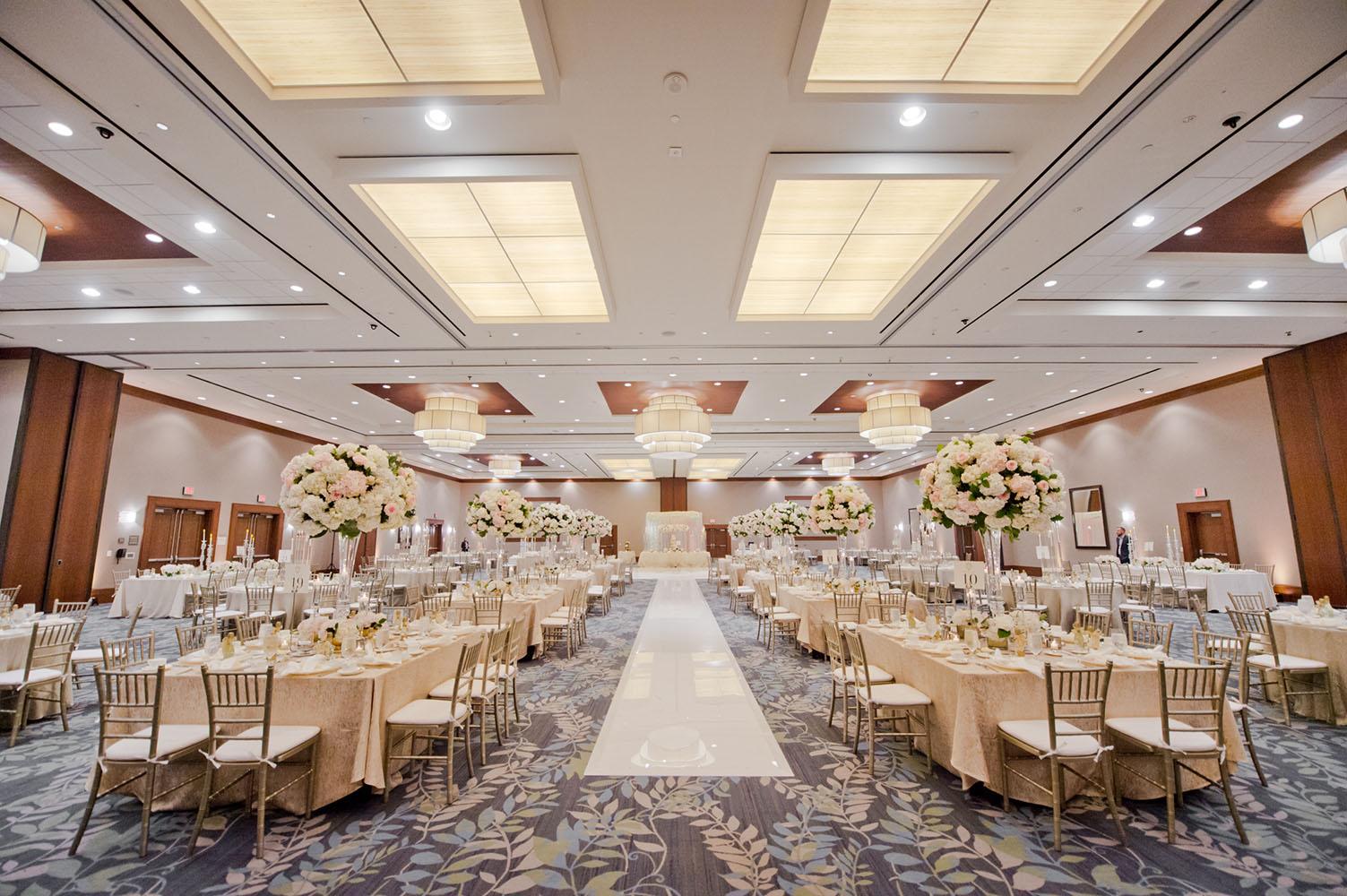 wedding reception decor - westin memorial - royal luxury - wedding rentals