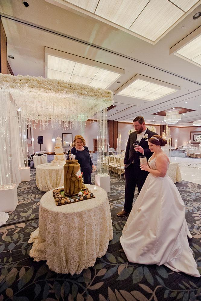 wedding reception decor - westin memorial - royal luxury - wedding rentals