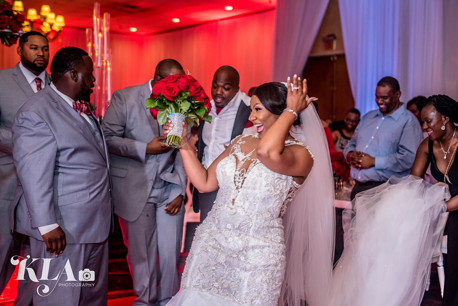 red wedding - luxury - crystal table - white chairs - ghost chairs - rentals in houston - royal luxury