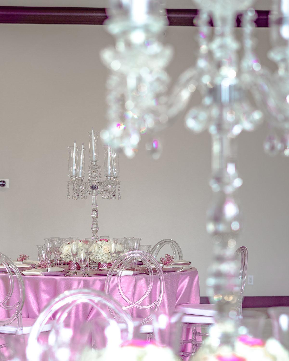 candelabras - palm royal villa - royal luxury events