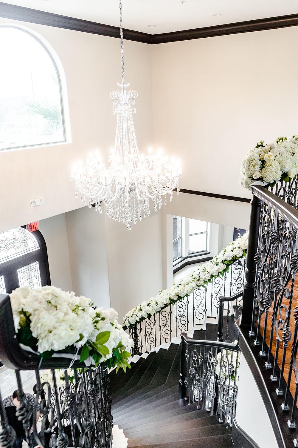 elegant and luxurious decor for Palm Royal Villa’s Grand Opening Open House in Katy, Texas. We showcased a variety of wedding decor ideas including our luxury chairs, crystal tables, elegant charger plates, tableware