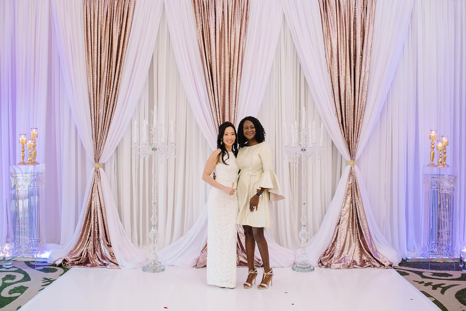 gold wedding decor - houston - brennans - rentals - florist