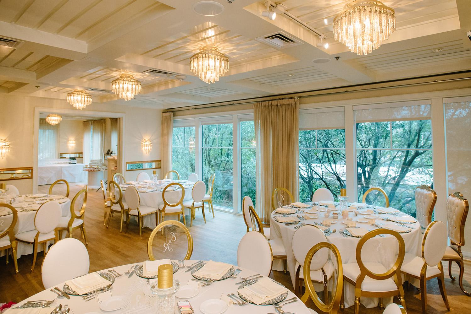 gold wedding decor - houston - brennans - rentals - florist