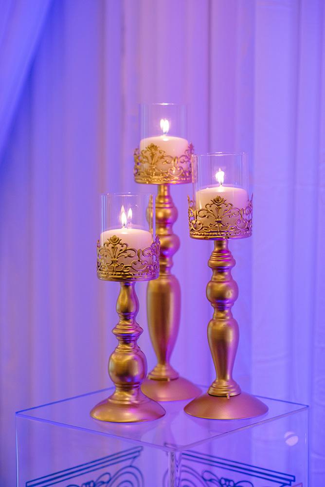 gold wedding decor - houston - brennans - rentals - florist