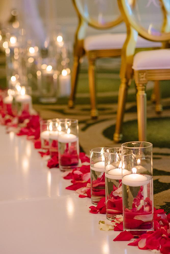 gold wedding decor - houston - brennans - rentals - florist