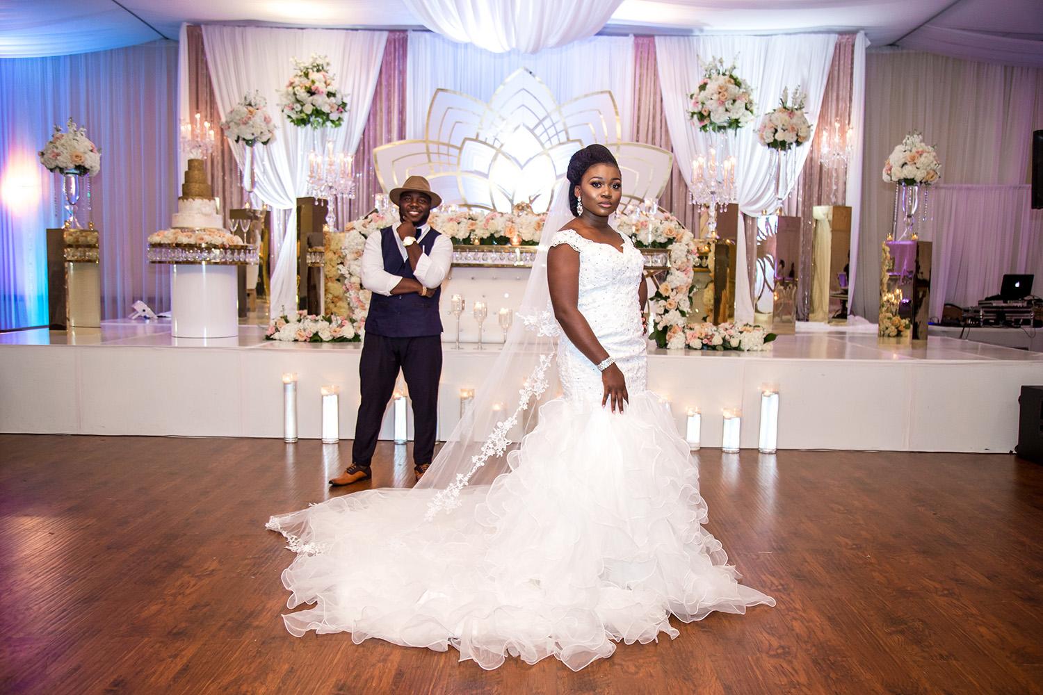 gold luxury wedding decor - royal luxury events - florist