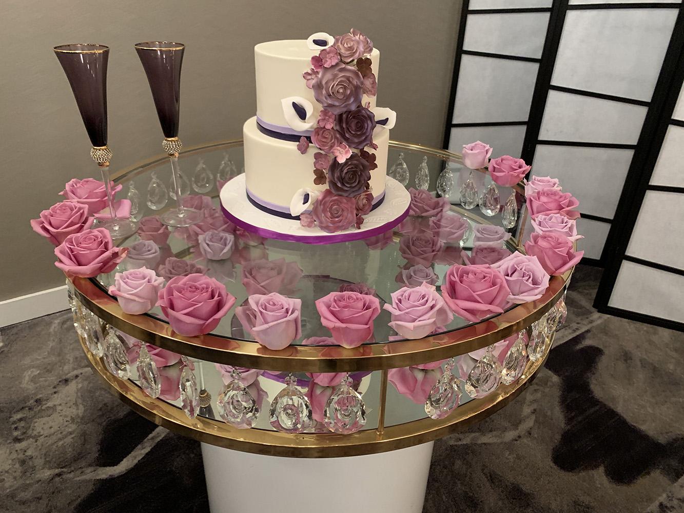 purple pink wedding at 51fifteen in houston - royal luxury events - 22