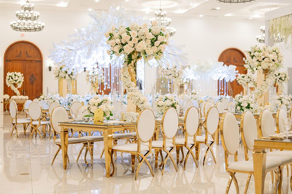 wedding at the citadel houston - ceiling decor - ceremony decor - florist