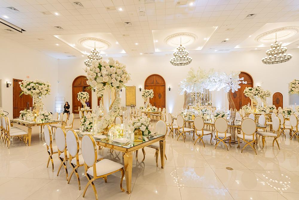 wedding at the citadel houston - ceiling decor - ceremony decor - florist