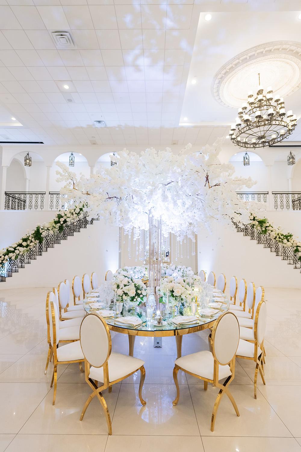wedding at the citadel houston - ceiling decor - ceremony decor - florist